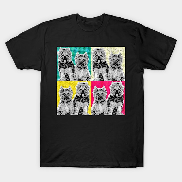 Yorkshire Terrier dog retro T-Shirt by SerenityByAlex